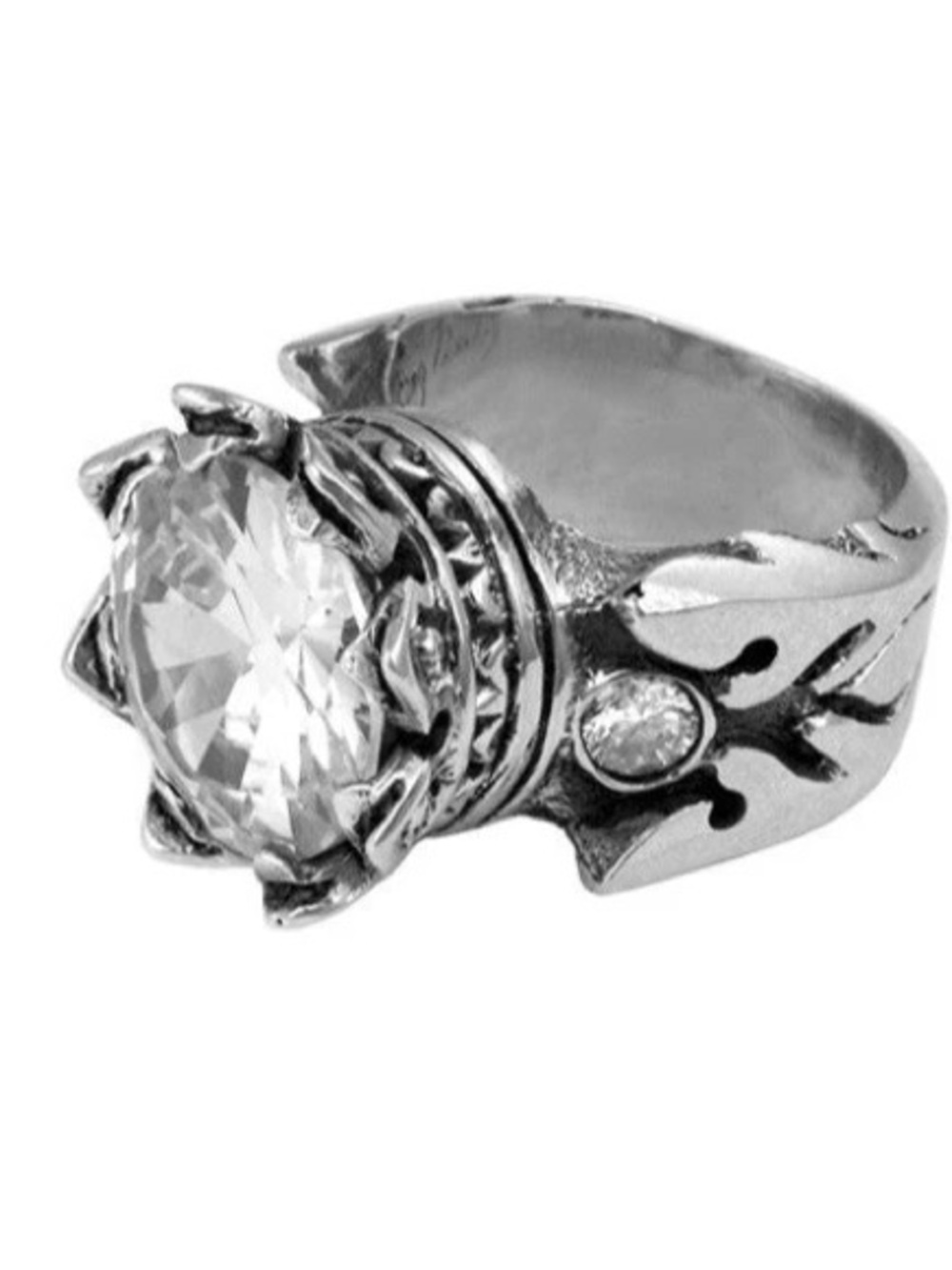 King Baby Studio SS CZ Crown Ring